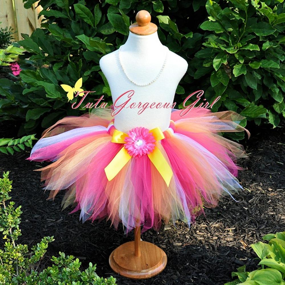 White tutu shop skirt yellow