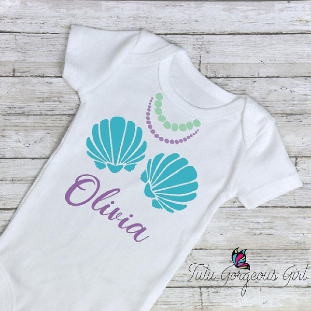 Little mermaid cheap shell shirt