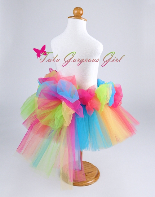 The Cha Cha Cha rainbow tutu is colorful choice for a clown costume ...