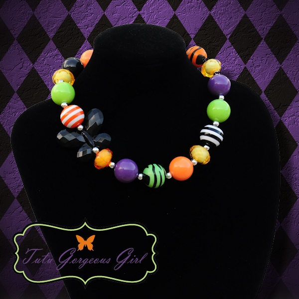 Halloween Chunky Gumball Necklace
