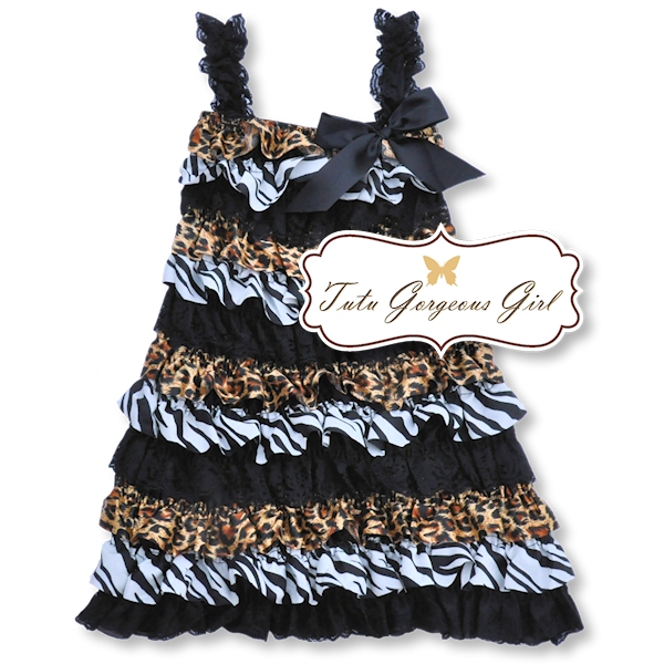 Safari Lace and Satin Petti Dress