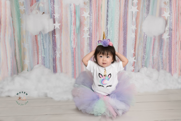 Baby Girls Unicorn Birthday Shirt