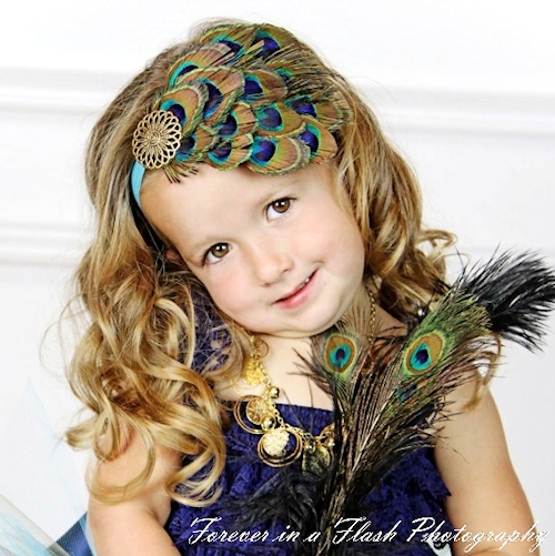 Peacock Feather Headband