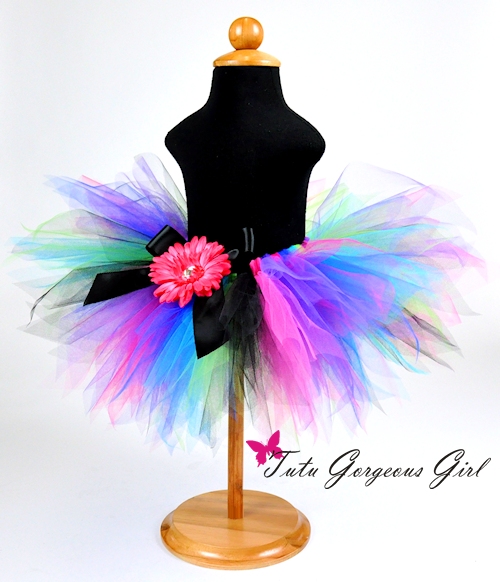 Girls Birthday Costume Set - T-Shirt, Tutu Dress, Headband & Sash For Birthday Parties